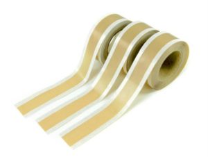 PTFE Zone Tapes are available for applications where it is not desirable for adhesive to come in contact with a heating element.