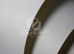 Moderately textured PTFE belts for Flooring industry